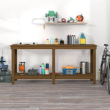 Vidaxl Workbench 180x50x80 cm Solid pine honey brown