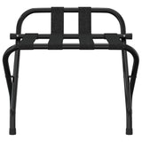 Vidaxl zavazadlový stojan s backrest 56x39x52 cm černá