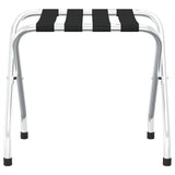 Vidaxl Luggage Rack 56x40x49 cm negro y plata