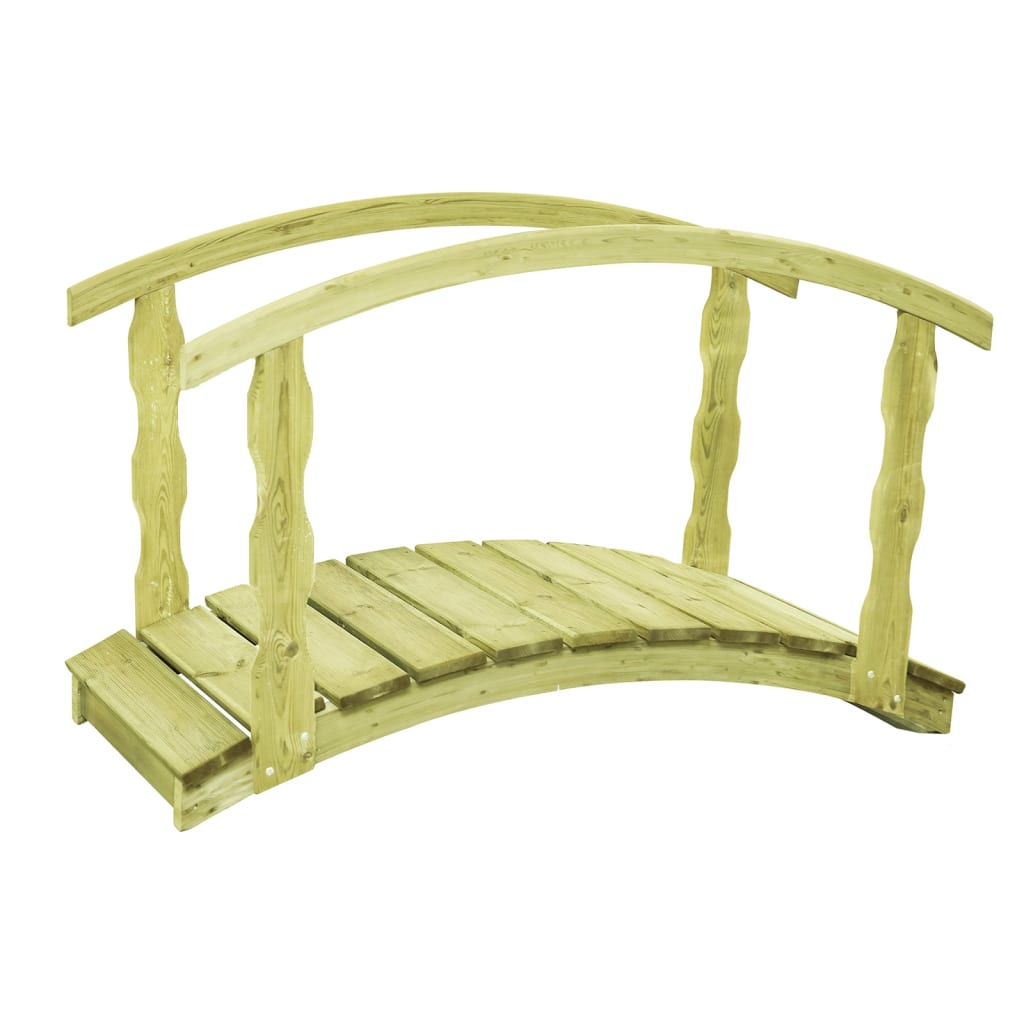 VidaXL B-stock Tuinbrug 170x74x105 cm geïmpregneerd massief grenenhout