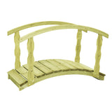 Vidaxl B-Stock Tuinbrug 170x74x105 cm impregnirani trdni borov