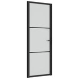 Vidaxl inner door 76x201.5 cm Matt glass and aluminum black