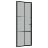 Vidaxl inner door 83x201.5 cm Matt glass and aluminum black