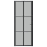 Vidaxl inner door 83x201.5 cm Matt glass and aluminum black