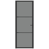 Vidaxl inner door 76x201.5 cm ESG glass and aluminum black