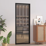 Vidaxl inner door 76x201.5 cm ESG glass and aluminum black