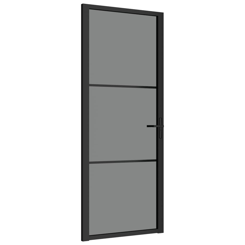 Vidaxl Porta interna 83x201,5 cm ESG Glass e nero in alluminio