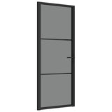 Vidaxl inner door 83x201.5 cm ESG glass and aluminum black