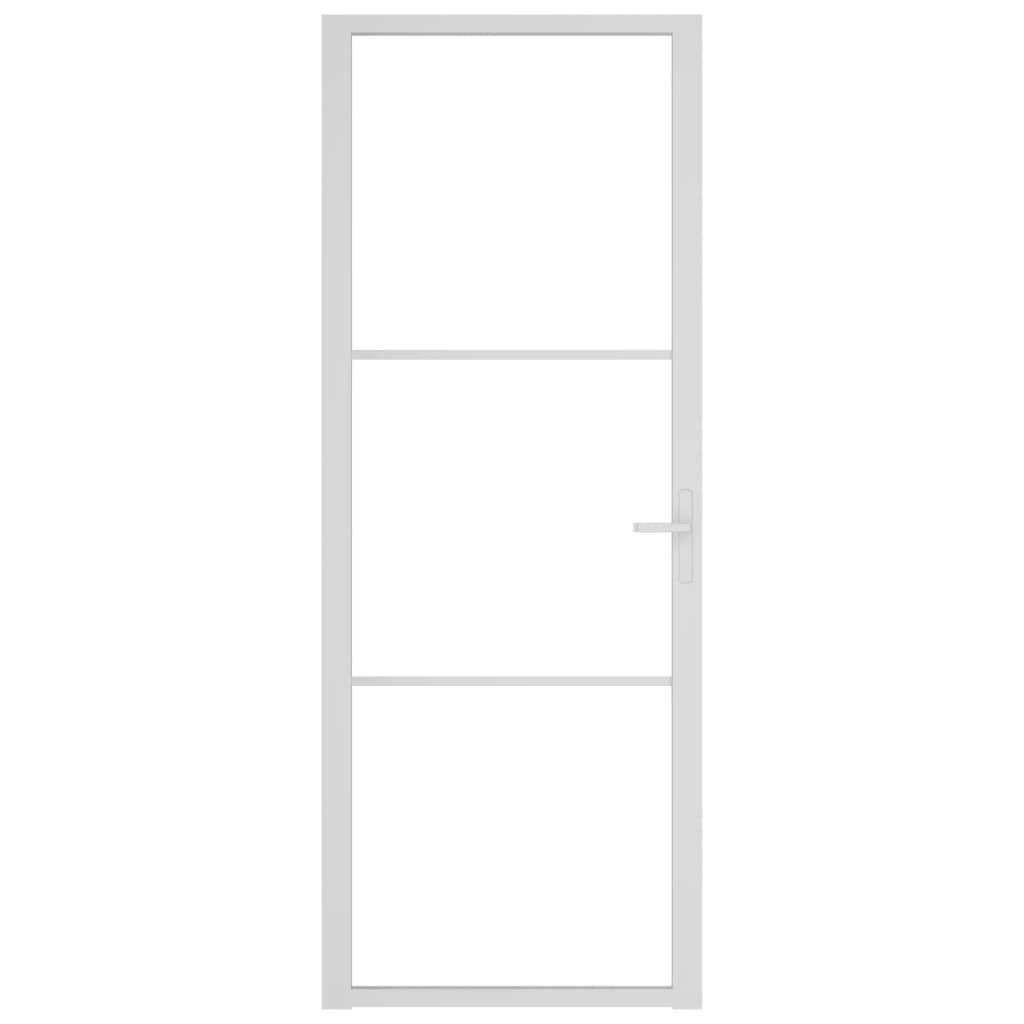 Vidaxl inner door 76x201.5 cm ESG glass and aluminum white