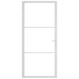 Vidaxl inner door 93x201.5 cm ESG glass and aluminum white