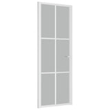 Vidaxl inner door 76x201.5 cm Matt glass and aluminum white