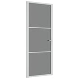 VidaXL Binnendeur 83x201,5 cm ESG-glas en aluminium wit