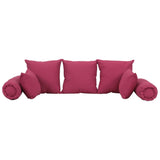 Vidaxl de 7 piezas Decorative Cushion Set Fabrics Pink