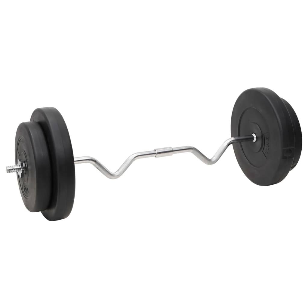 Vidaxl Halter Set z utežmi 90 kg