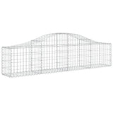 VidaXL Schans baskets 6 st vaulted 200x30x40 60 cm galvanized iron