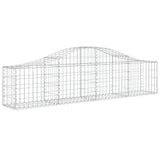 VidaXL Schans baskets 9 st vaulted 200x30x40 60 cm galvanized iron