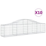 Cestas Vidaxl Schans 10 st 200x30x40 60 cm de hierro galvanizado