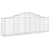 Cestas Vidaxl Schans 3 st 200x30x60 80 cm de hierro galvanizado