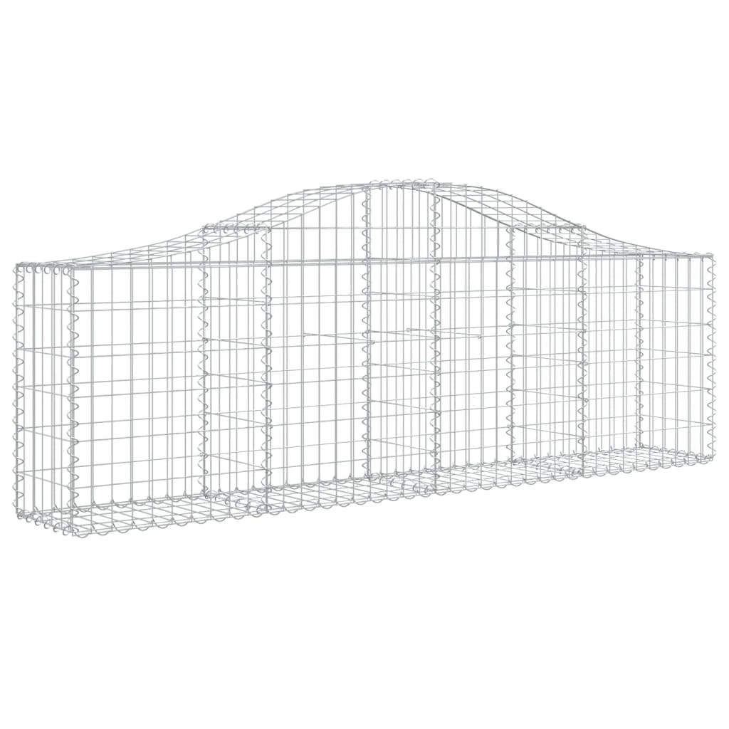 Vidaxl Schans baskets 5 st vaulted 200x30x60 80 cm galvanized iron