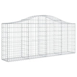 Cestas Vidaxl Schans 4 st 200x30x80 100 cm de hierro galvanizado