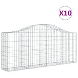 Vidaxl Schans baskets 10 st vaulted 200x30x80 100 cm iron