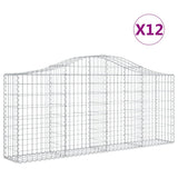 Vidaxl Schans baskets 12 st vaulted 200x30x80 100 cm iron