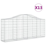 VidaXL Schans baskets 13 st vaulted 200x30x80 100 cm iron