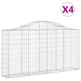 Vidaxl Schans Pankets 4 St Vaulted 200x30x100 120 cm fer