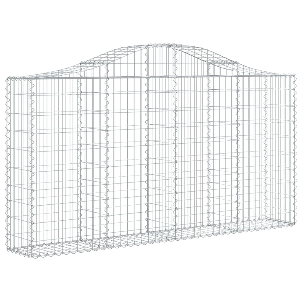 VidaXL Schans baskets 5 st vaulted 200x30x100 120 cm iron