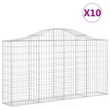 VidaXL Schans baskets 10 st vaulted 200x30x100 120 cm iron