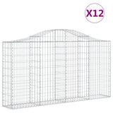 Vidaxl Schainen Kuerf 12 st vaulted 200x30x100 120 cm Eisen