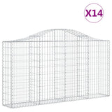 Vidaxl Schans Cestini 14 a volta 200x30x100 120 cm ferro