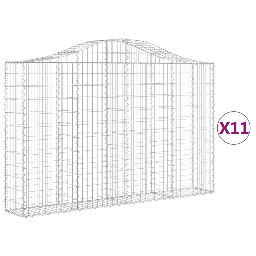 Vidaxl Schans Cestini 11 Stault 200x30x120 140 cm Iron