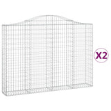 VidaXL Schans baskets 2 ST vaulted 200x30x140 160 cm iron