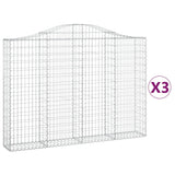 Vidaxl Schans 3 ST vaulted 200x30x140 160 cm iron