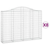 Vidaxl Schans baskets 8 st vaulted 200x30x140 160 cm iron