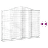 VidaXL Schans baskets 10 st vaulted 200x30x140 160 cm iron