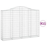 Vidaxl Schiags Kuerf 11 St huet 200x30x140 160 cm Eisen geschloen