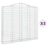 Vidaxl Schans kurver 3 St Vaulted 200x30x180 200 cm jern