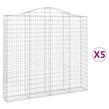 Vidaxl Schans baskets 5 st vaulted 200x30x180 200 cm iron