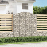 Cestas Vidaxl Schans 2 st 200x30x220 240 cm de hierro