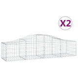 Vidaxl Schans Baskets 2 ST Krandoval 200x50x40 60 cm galvanizované železo