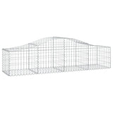 VidaXL Schans baskets 7 st vaulted 200x50x40 60 cm galvanized iron