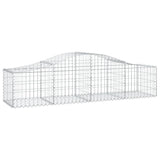 Vidaxl Schans baskets 8 st vaulted 200x50x40 60 cm galvanized iron