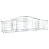 Vidaxl Schans baskets 10 st vaulted 200x50x40 60 cm galvanized iron