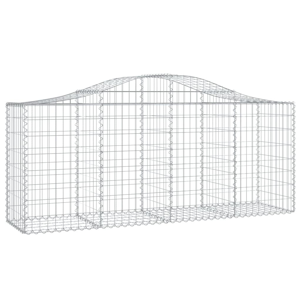 Vidaxl Schans kurver 3 st Vaulted 200x50x80 100 cm galvanisert jern