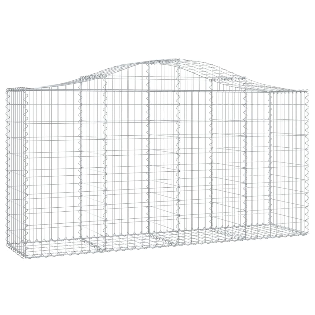 VidaXL Schans baskets 2 ST vaulted 200x50x100 120 cm iron