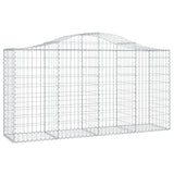 VidaXL Schans baskets 2 ST vaulted 200x50x100 120 cm iron