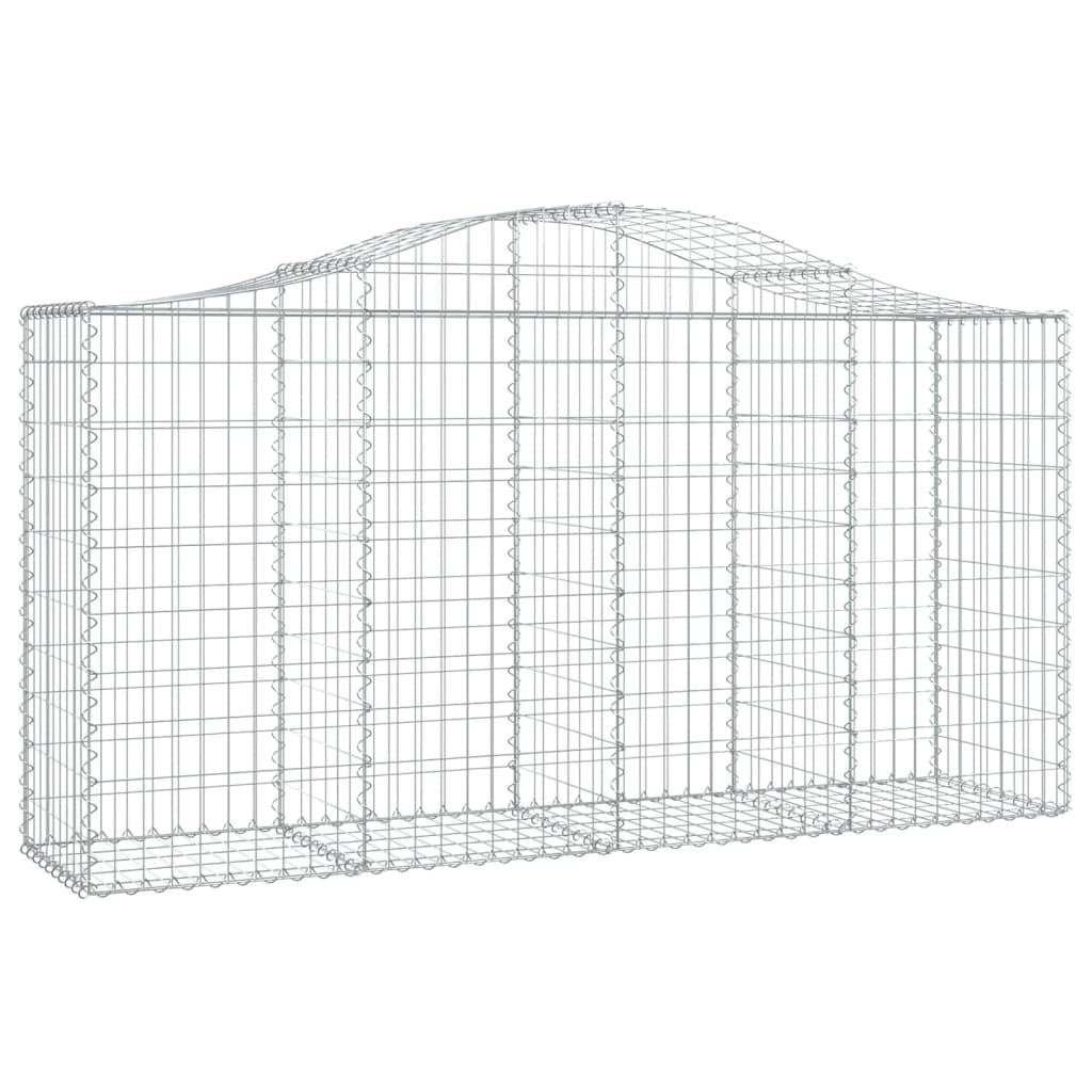 Vidaxl Schans kurver 4 St Vaulted 200x50x100 120 cm jern