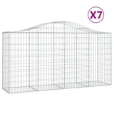 VidaXL Schans baskets 7 st vaulted 200x50x100 120 cm iron